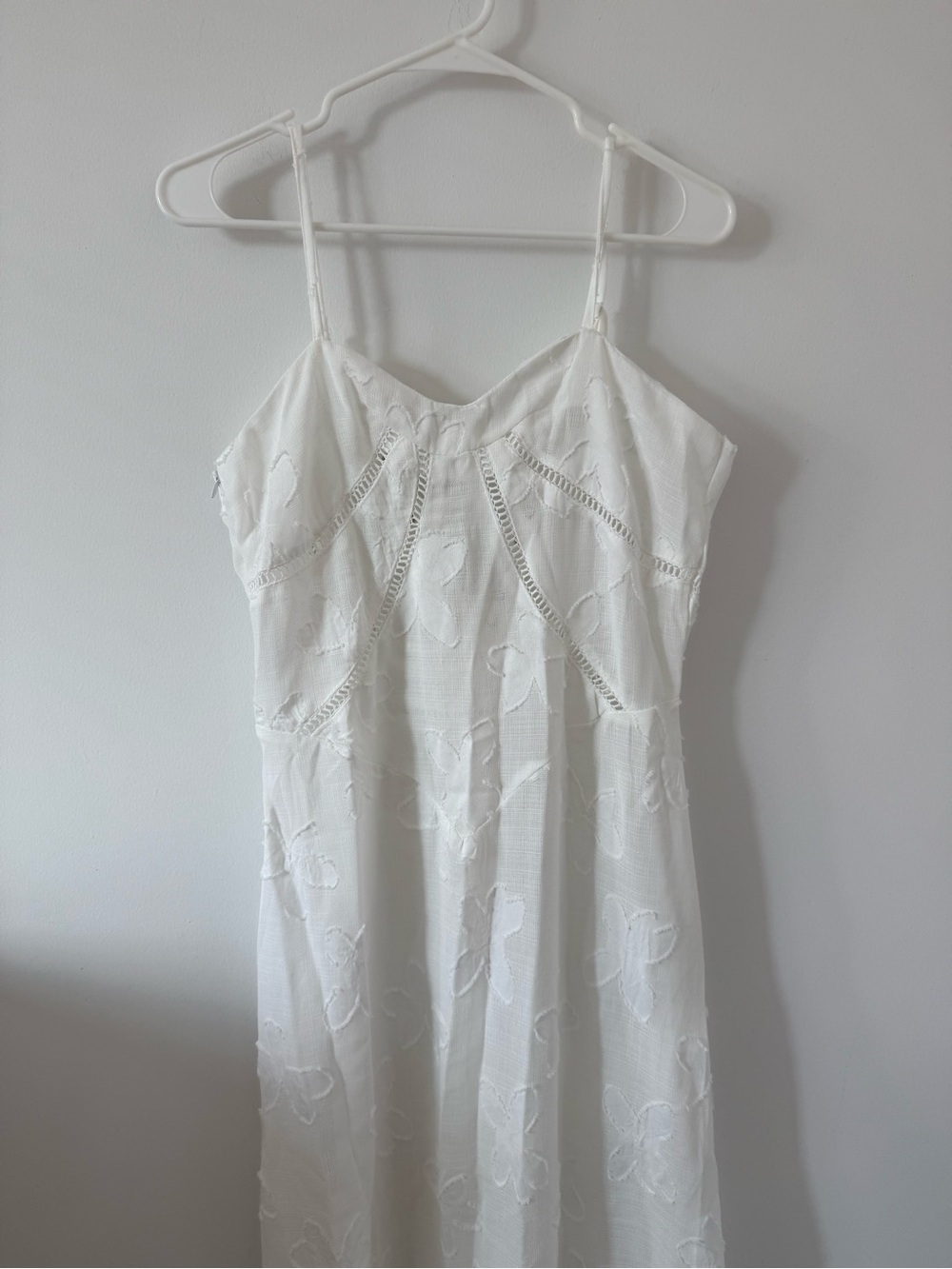 NWT Amazon White Floral Maxi Dress - Picture 3 of 7